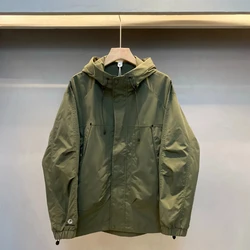 Japanese Loose Workwear Jacket for Men Hooded Assault Suit Trendy Functional Jacket Windbreaker for Men