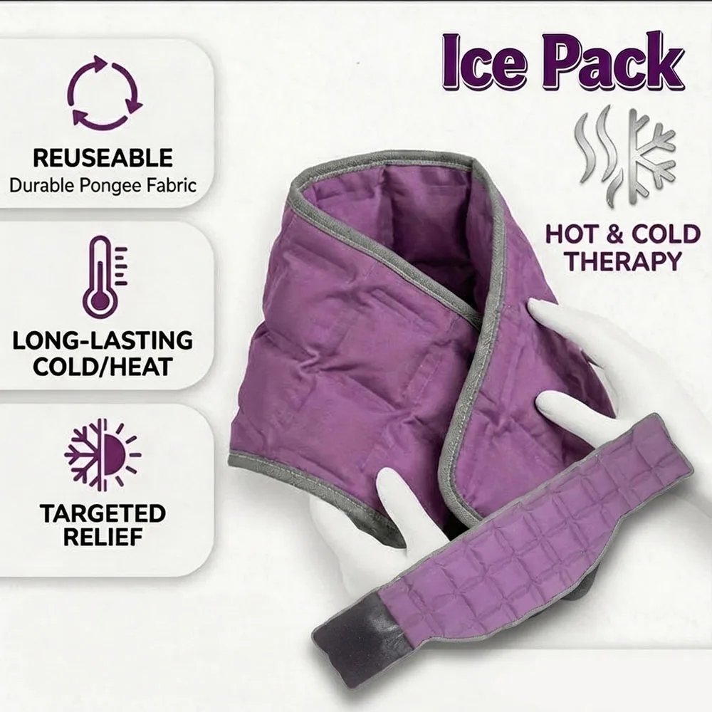 Portable Self-absorbent Ice Pack Physiotherapy Hot Cold Gel Ice Pad For Lumbar Cervical Spine Shoulder Knee Swelling Injuries