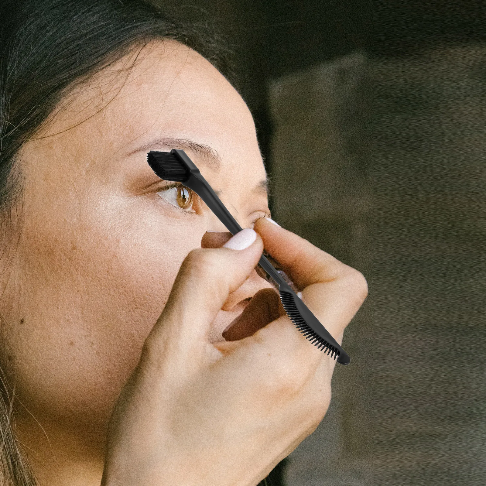 5 szt. Dwustronnych pędzli do makijażu do modelowania brwi, farbowania włosów, nakładania tuszu do rzęs, narzędzie do laminacji brwi, grzebyk do separacji rzęs