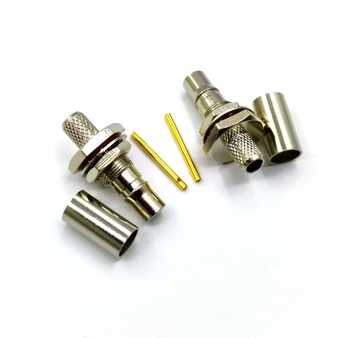 Imagem -04 - Adaptador Qma Female Crimp Connector Cabo Coaxial Apto para Rg59 Rg8x Rg8x Lmr240