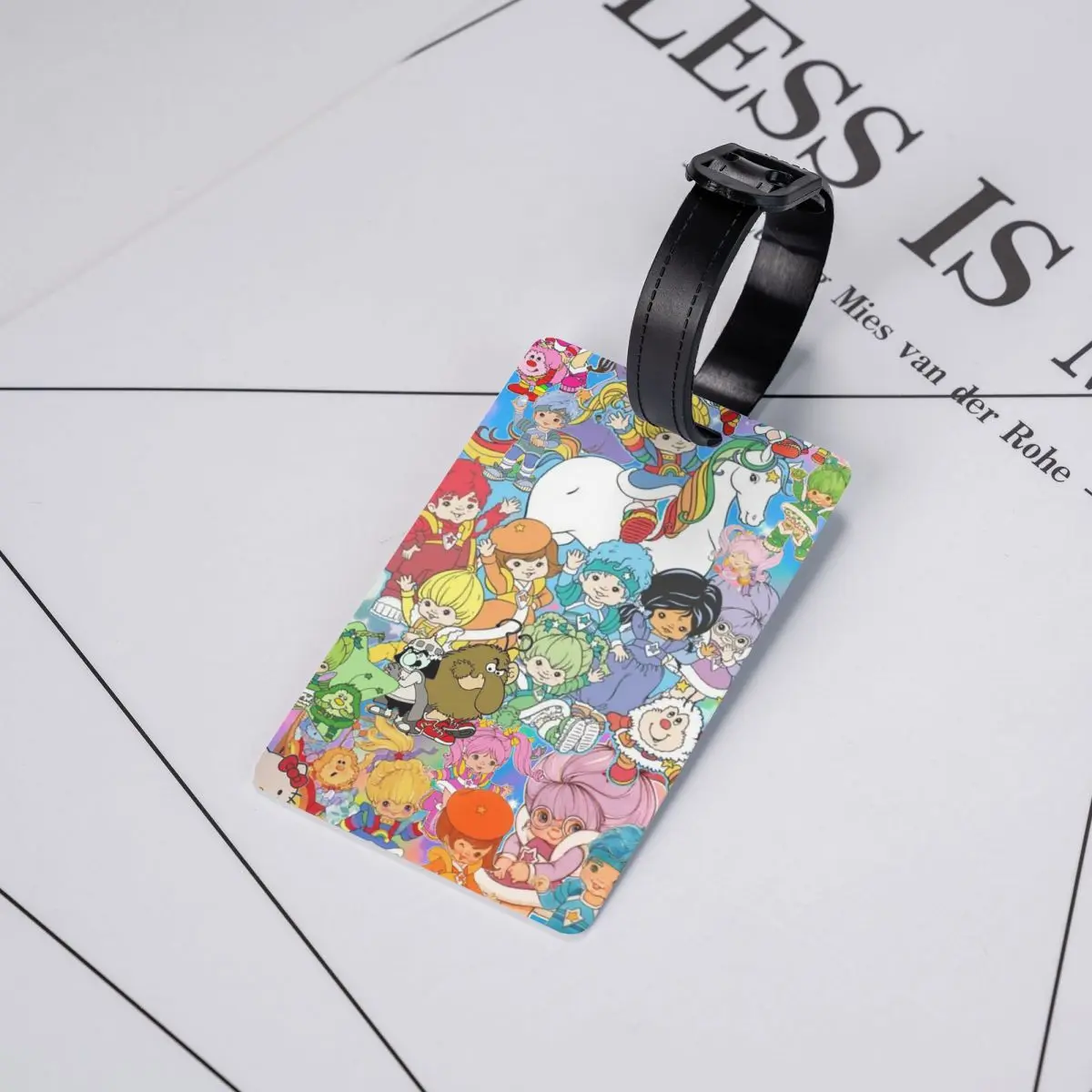 

Мультяшные милые бирки для багажа Rainbow Brite, аксессуары для чемоданов, этикетки для путешествий, держатели для идентификационных бирок, именные адресные таблички