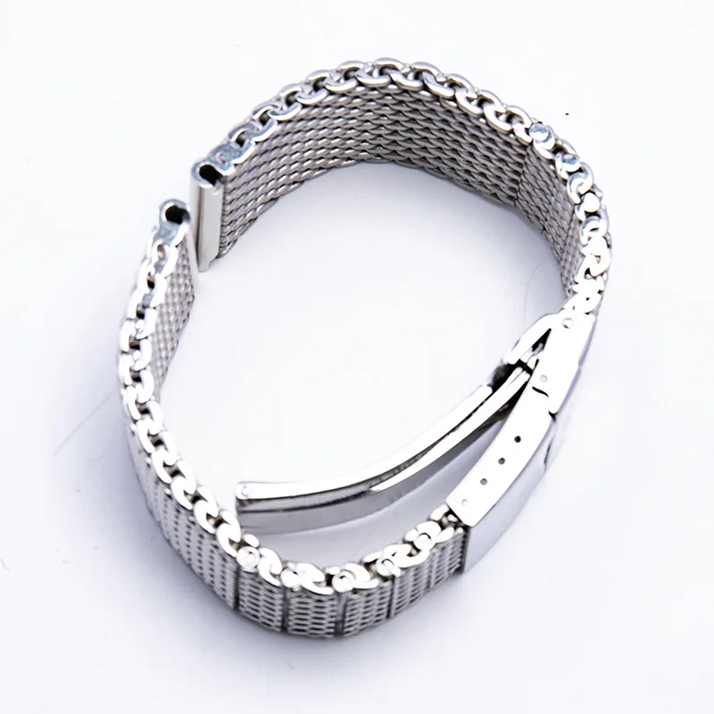 High Quality 316L Stainless Steel Watchband Solid Metal Band for Breitling AB2010 Watch Strap Men's Luxury 22 mm Mesh Bracele view 3