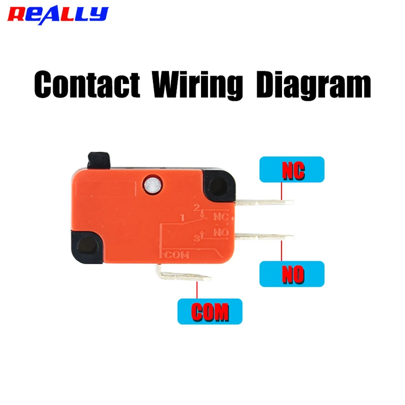 5PCS V-1C25 Series Stroke Limit Microwave Oven Door Micro Switch Hinge Roller Hinge Lever Momentary Snap Action 15A  250VAC