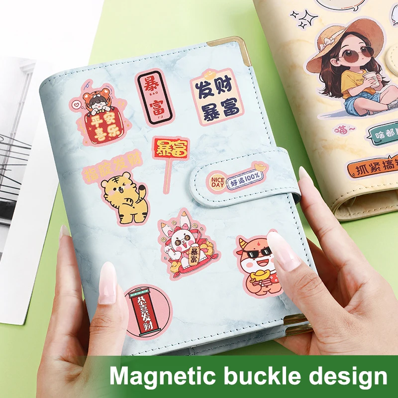 Children Money Savings Challenge Binder Flexible Savings Challenges Book Reusable Leather Waterproof Cash Budget Notebook