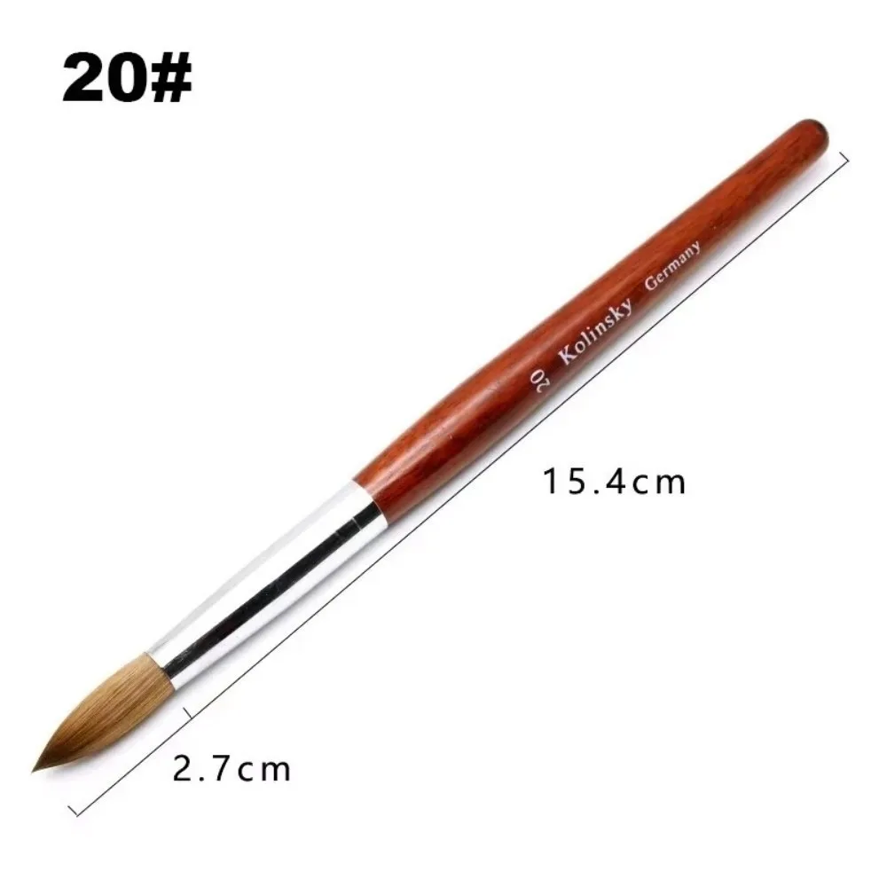 Professional Acrylic Nail Brush Imitation Mink Carving Liner Drawing Brushes Wood Handle UV Gel Brush Beauty Tools