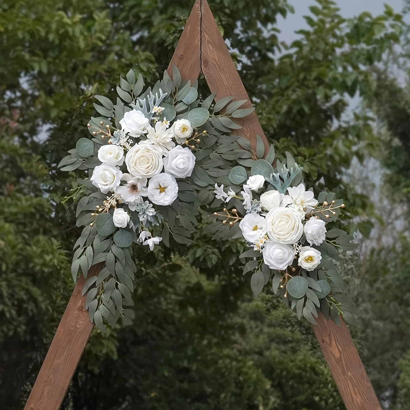 2-pack kunstbloemstukken. Elegant huwelijksdecor voor ceremonie en receptie. Geen batterijen nodig. Winkel nu!