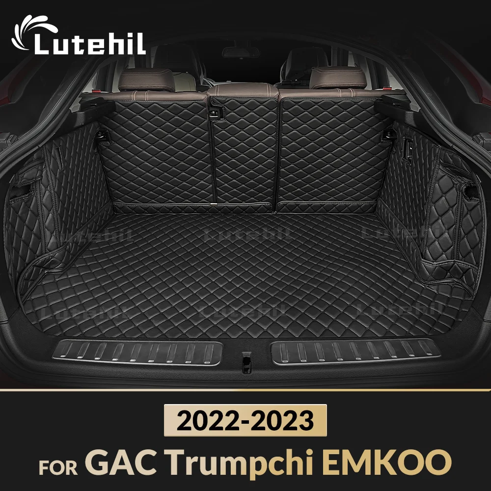 For GAC Trumpchi EMKOO 2022 2023 Auto Full Coverage Trunk Mat Lutehil Car Boot Cover Pad Cargo Liner Interior Accessories