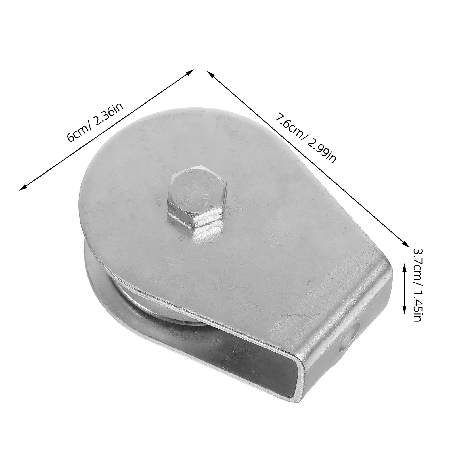 2Pcs Flagpole Pulley Heavy Duty Iron Bearing Roller for Schools Government Outdoor Use Flagpole Hardware Repair Kit