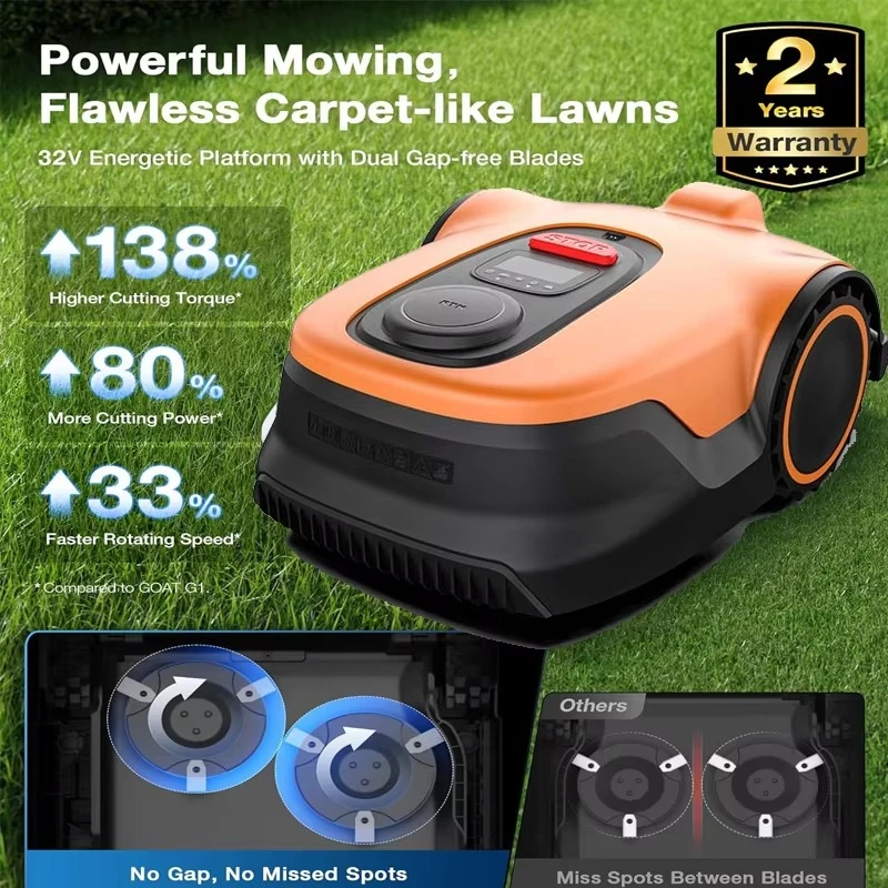 جزازة العشب الآلية مع التحكم في تطبيق نظام تحديد المواقع العالمي، جزازة العشب الأوتوماتيكية ذات النطاق الكامل RTK+4 عيون #2