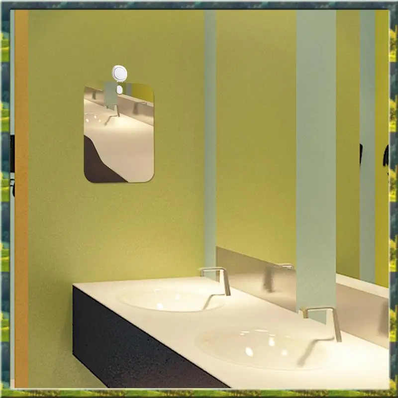 

ABGZ Acrylic Anti Fog Mirror Washroom Travel Accessories For Women Makeup Man Shaving