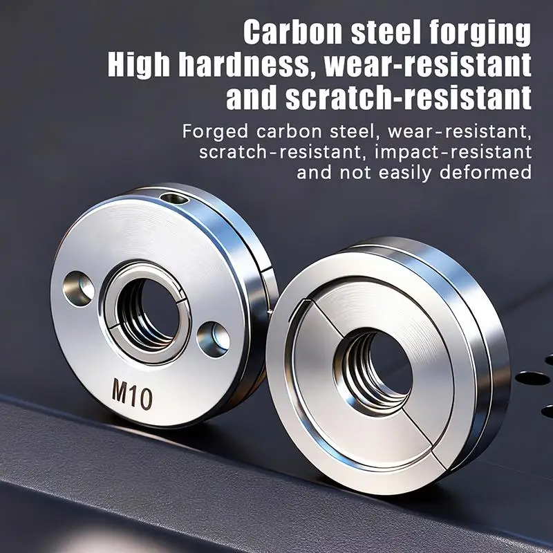 Durable Angle Grinder Pressure Plate Flange Nut Replacement Versatile Metal Accessory for Home Renovation Tasks