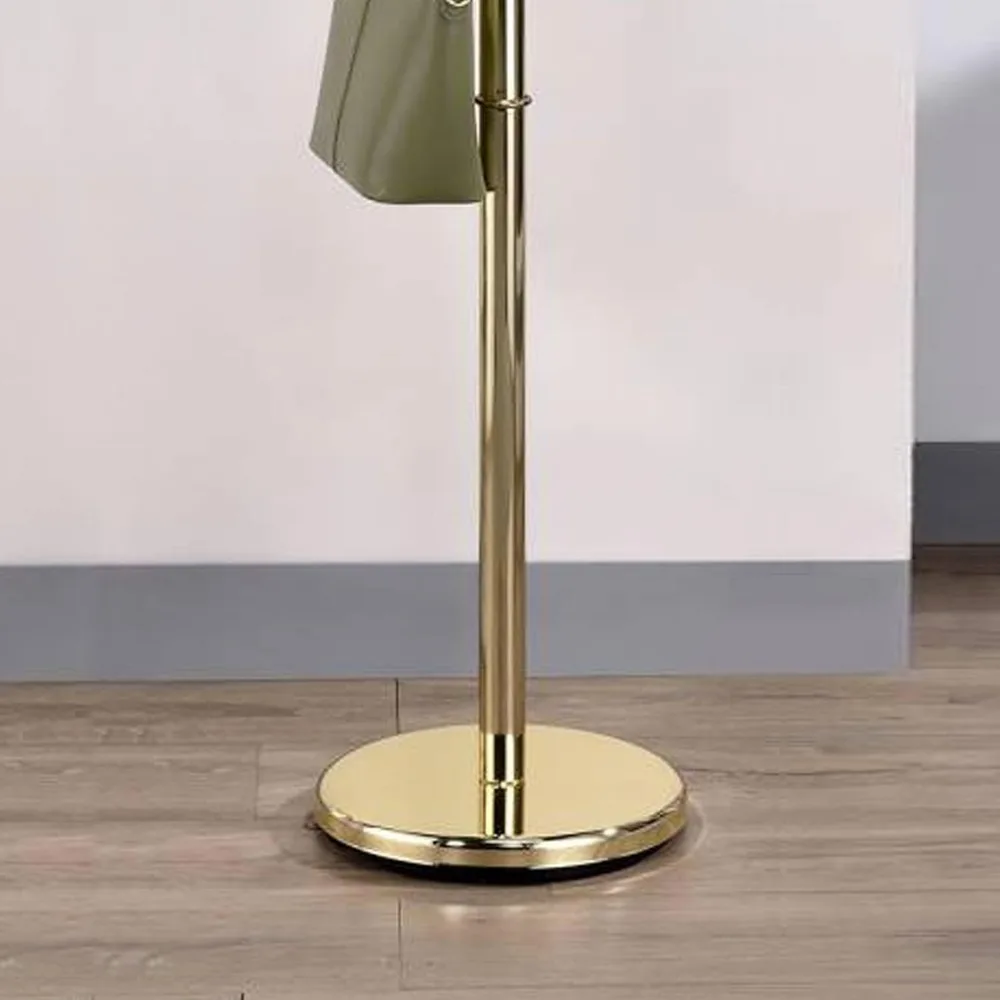 معطف شجرة بمدخل 8 خطاف وحامل حامل للقبعة، لمسة نهائية من النحاس #3