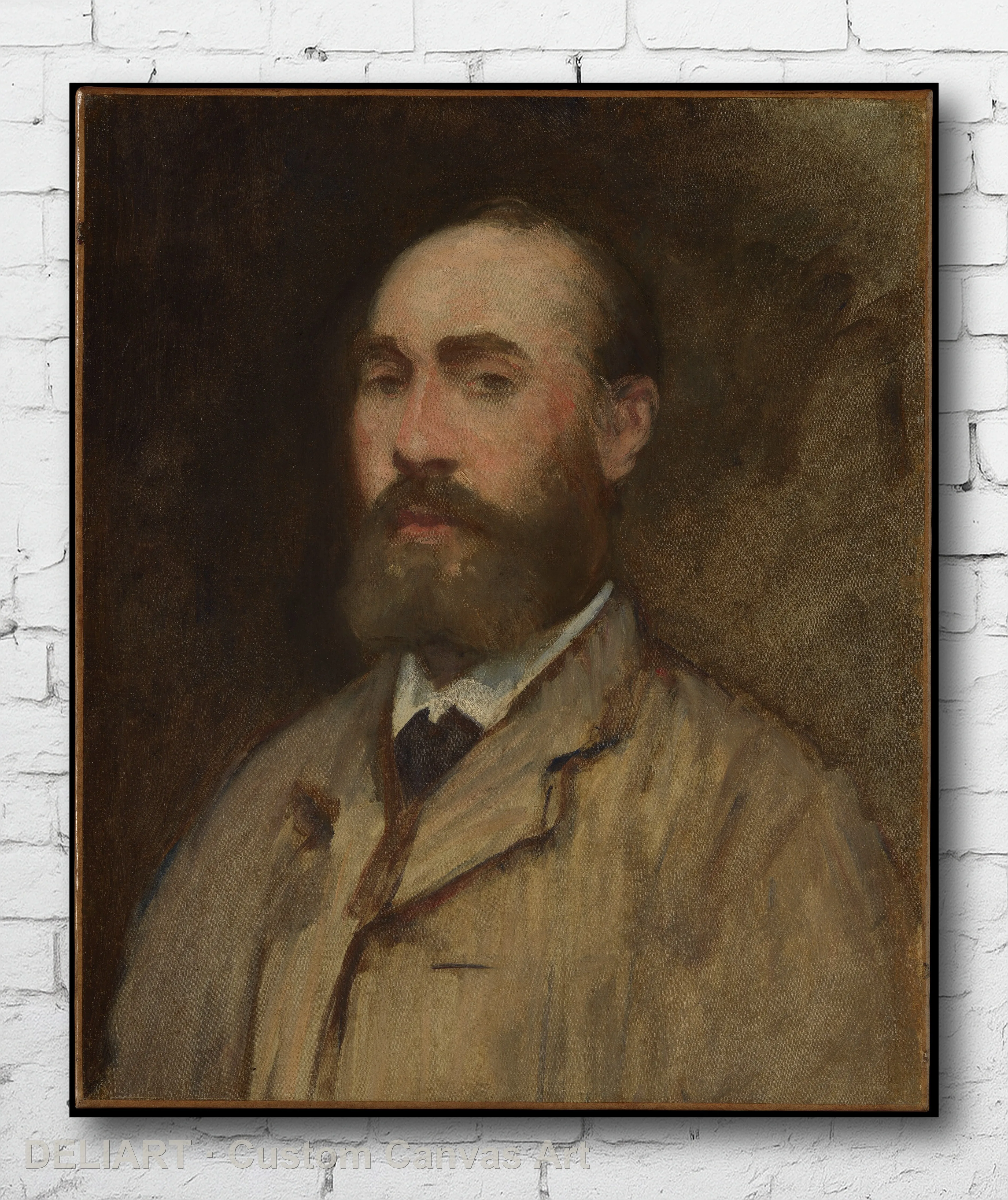 Jean-Baptiste Faure (1830–1914) by Edouard Manet, 1830 - Impressionist Fine Art Canvas Wall Art Poster Print Home Decor Unframed