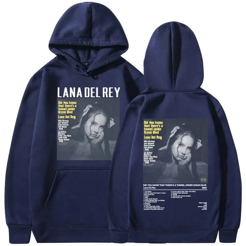 Lana Del Rey Hoodie Did You Know That There's A Tunnel Under Ocean Blvd Music Album Graphic Hoodies Men Women Hip Hop Sweatshirt