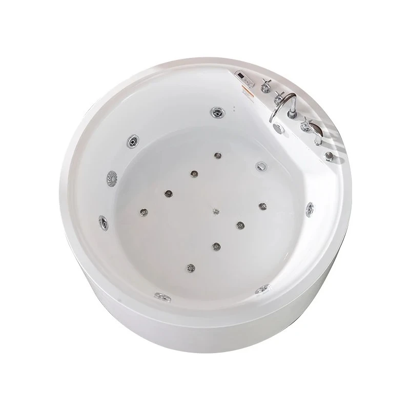 

Round bathtub adult couple double Japanese massage constant temperature heating 1.8 meters large bathtub