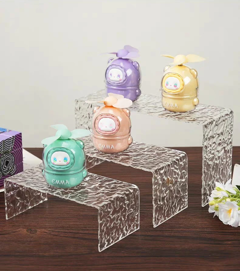 4Pcs Clear Acrylic  Risers Display Stands for Cupcake Candy Food Dessert Cube Boxes  Home Decoration Organzier