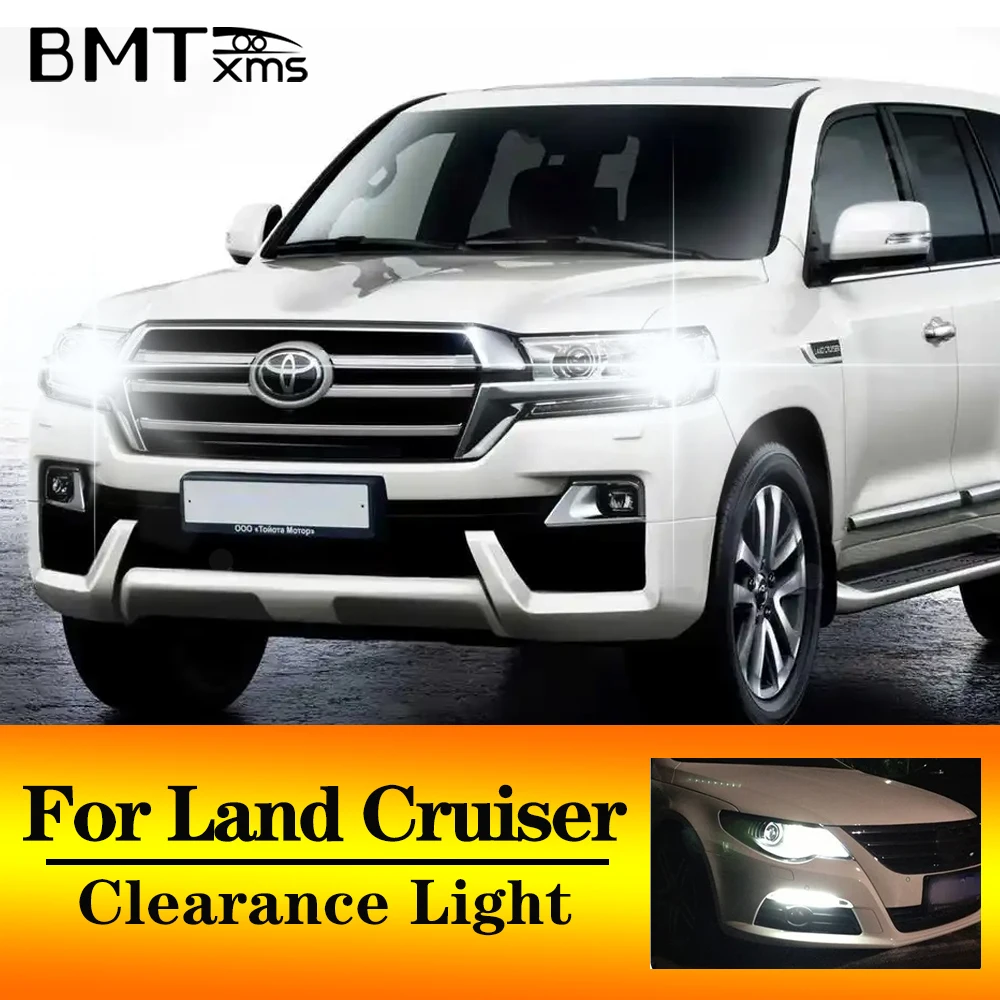 BMTxms 2PCS T10 W5W LED Car LED Bulb Clearance Light Parking Lamp For Toyota Land Cruiser LC 70 80 100 200 Prado J 90 120 150 FJ