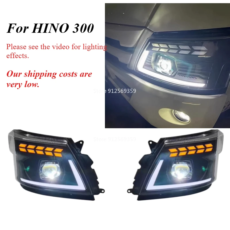 1 PCS Wholesale New LED Headlight Fit For for HINO 300 Wide Truck