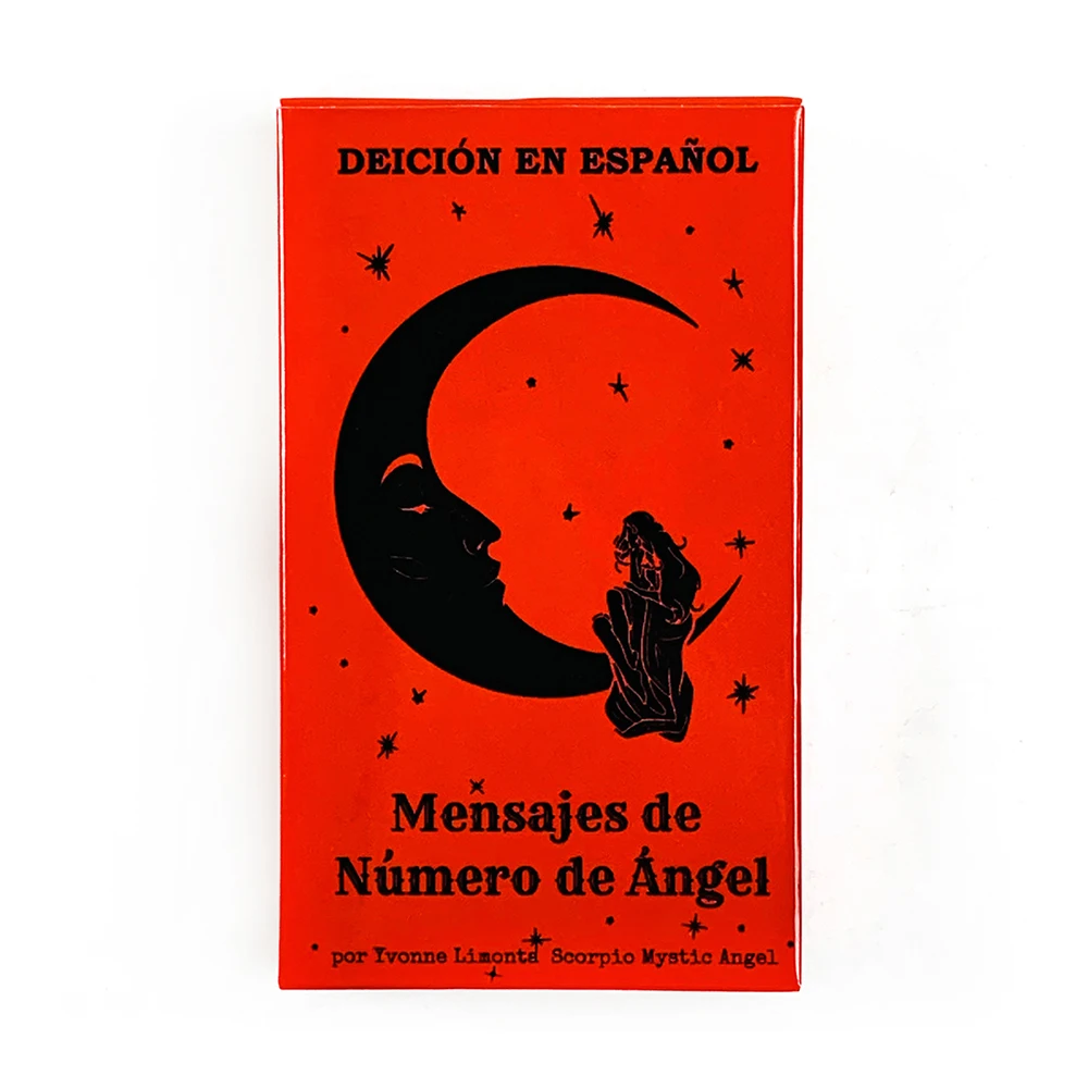 Oráculo En Español Mensajes De Número De Ángel 53pcs Cartas, Números Angelicales Angel Number Messages Oracle Cards Party Game