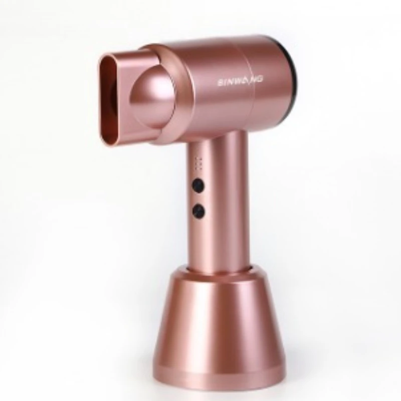Lithium Battery Wireless Rechargeable Hair Dryer - Hot Cold Air  Portable for Home/Student Dormitories Small Wireless Appliance
