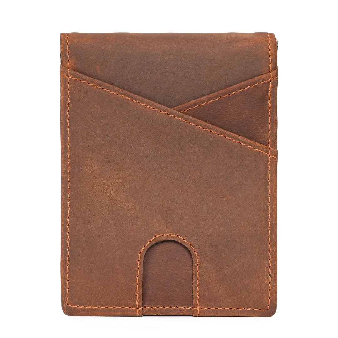 Cowhide Wallet RFID Anti-degaussing Genuine Leather Men's Wallet Short Top Layer Wallet Card Holder