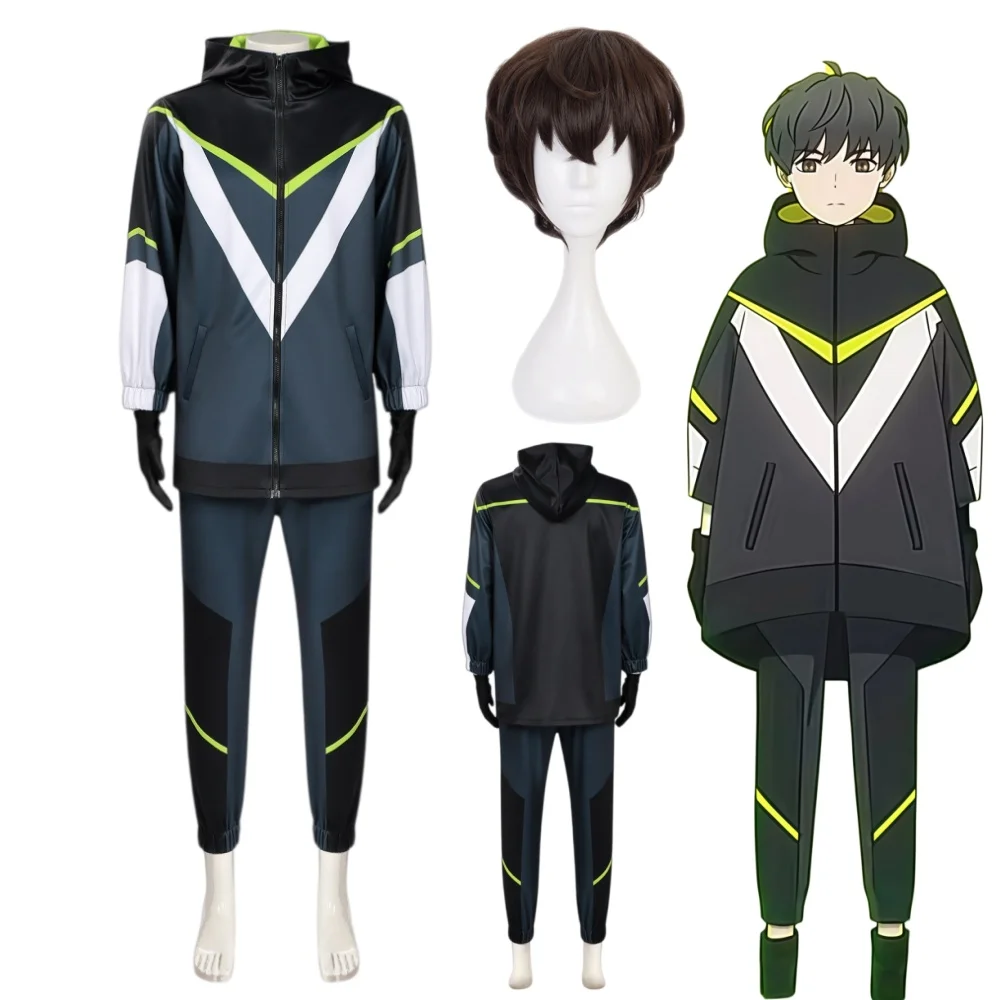 

Anime MEBIUS DUST Araki Cosplay Costume Full Set Mebius Dust Araki Cosplay Costume Halloween Party Outfits