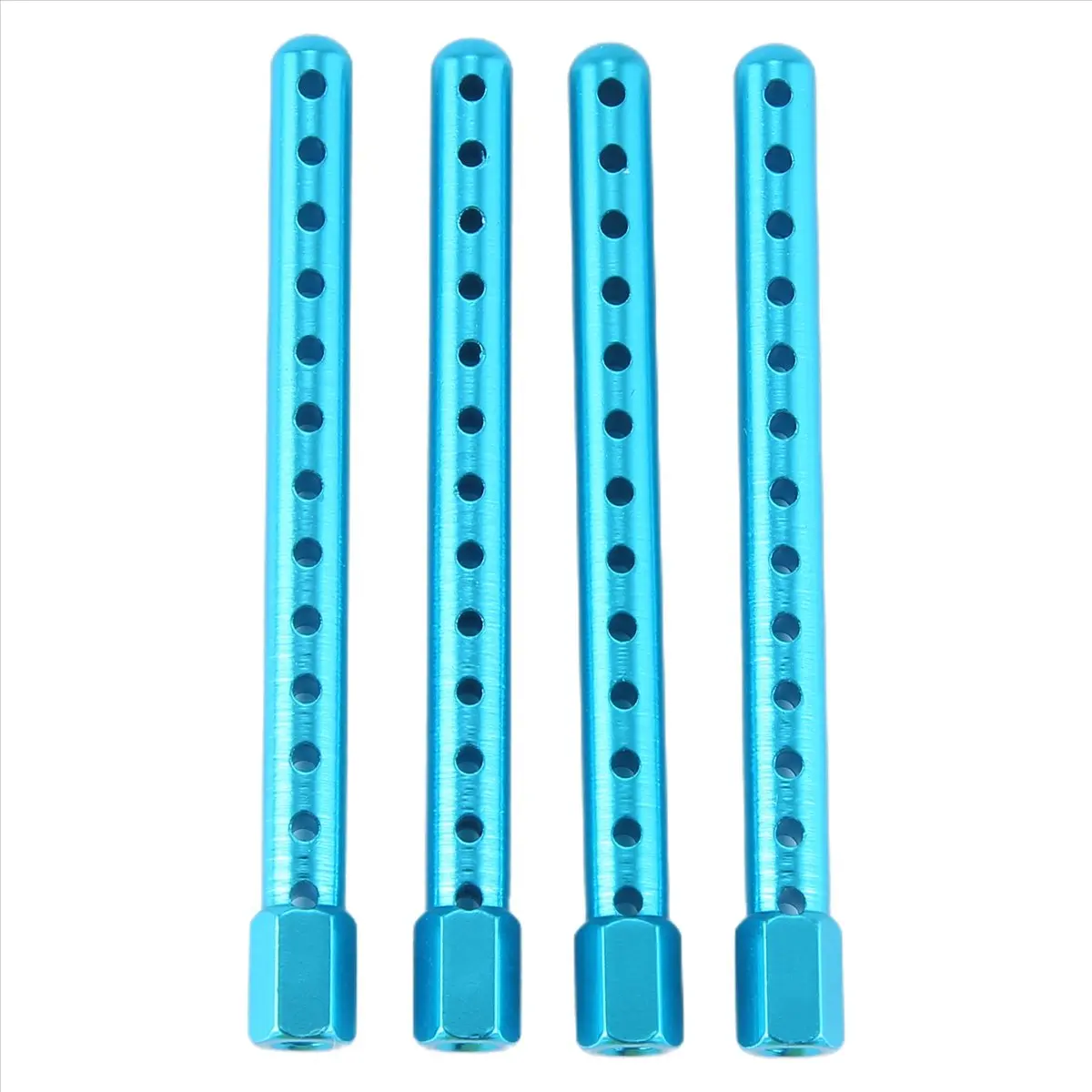 Summer sale  4PCS 102037 Blue Aluminum RC 1:10 Alloy Body Post Mounts for Road Racing Model Car Upgrade