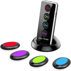 4 In 1 Household Vehicle Lost Tracker Keys Searcher Mini Tracking Device Anti-lost Tag Wireless Key Finder Anti-Lost Alarm