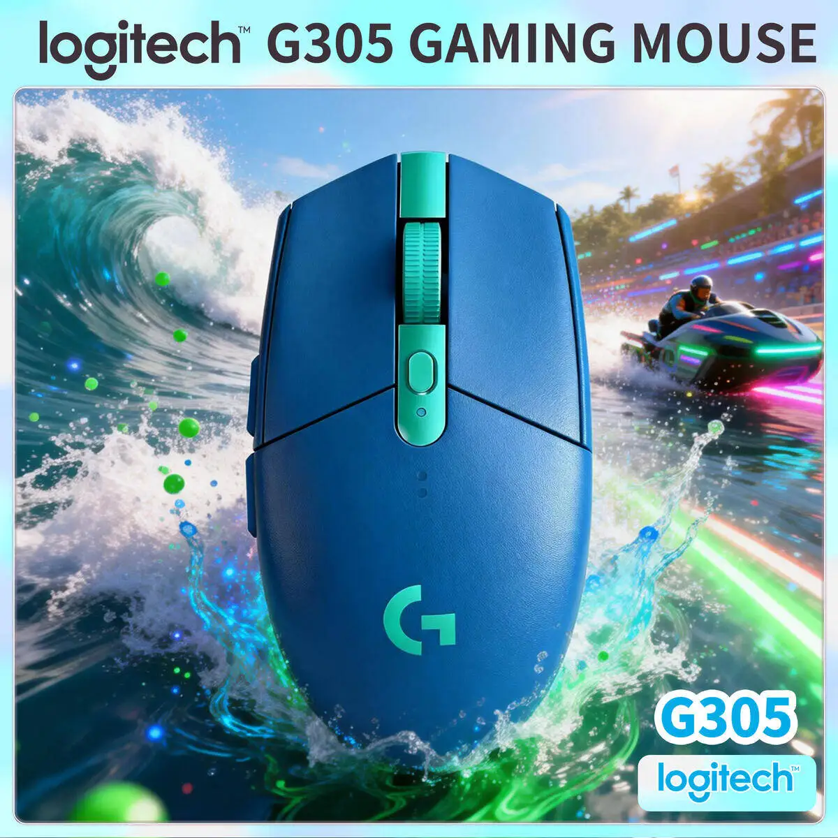 

Logitech G305 Wireless Gaming Mouse 12000 DPI Ergonomic 6 Buttons Low Latency for Laptop PC Esports Gaming Gamer