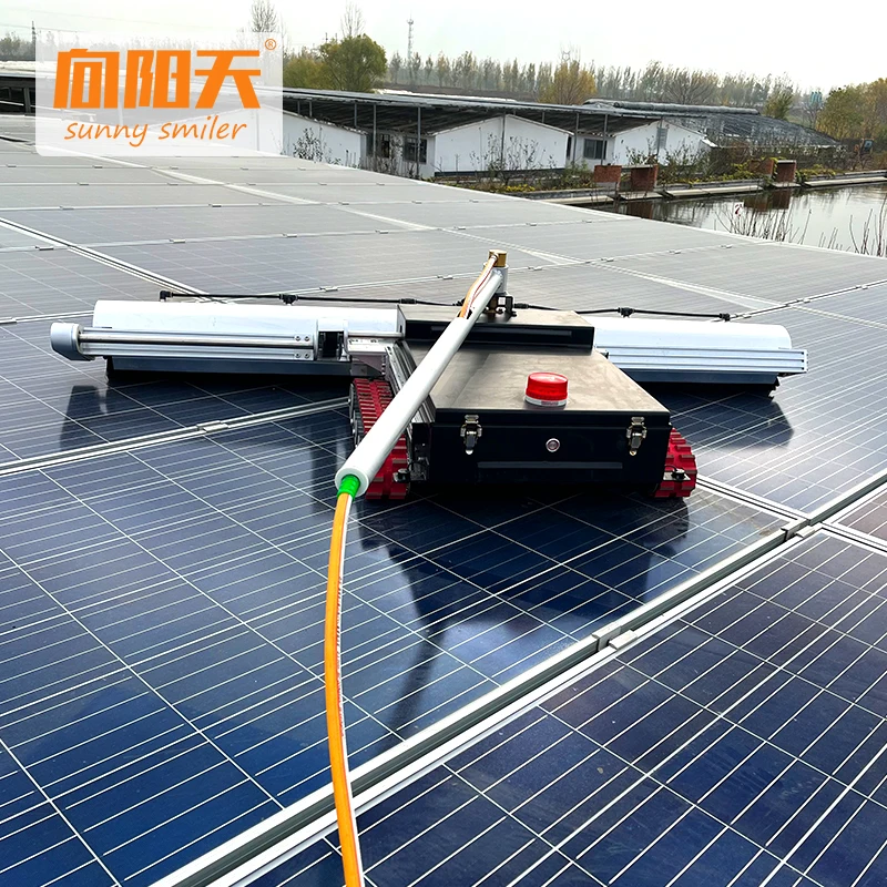 Remote control crawler photovoltaic cleaning robot photovoltaic panel cleaning equipment power station