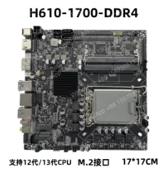 H610 Industrial Control Motherboard 1700 Pin 12th Gen 13th Gen CPU All-in-One Computer ITX Mini Host Motherboard