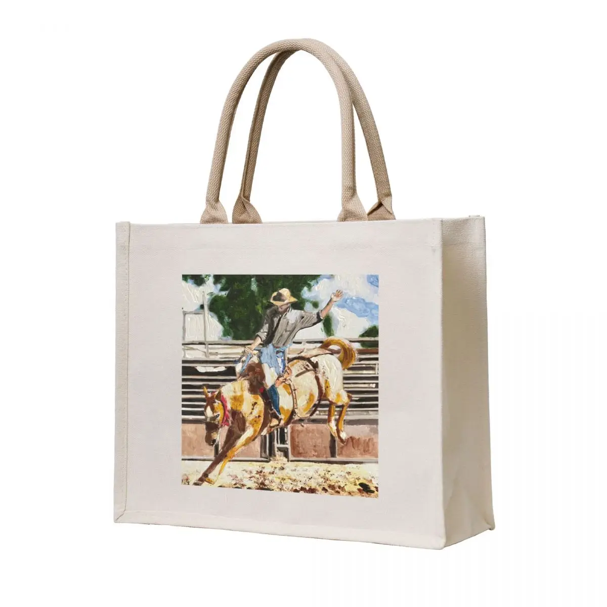 

Rodeo Cowboy Tote Bag foldable reusable bag Reusable bags canvas tote bag Shopper handbag