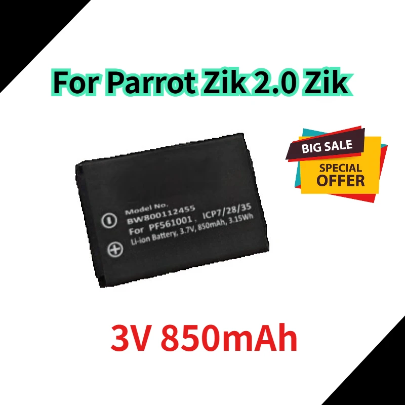 

3V 850mAh Parrot 1ICP7/28/35 Battery for Parrot Zik 2.0 Zik