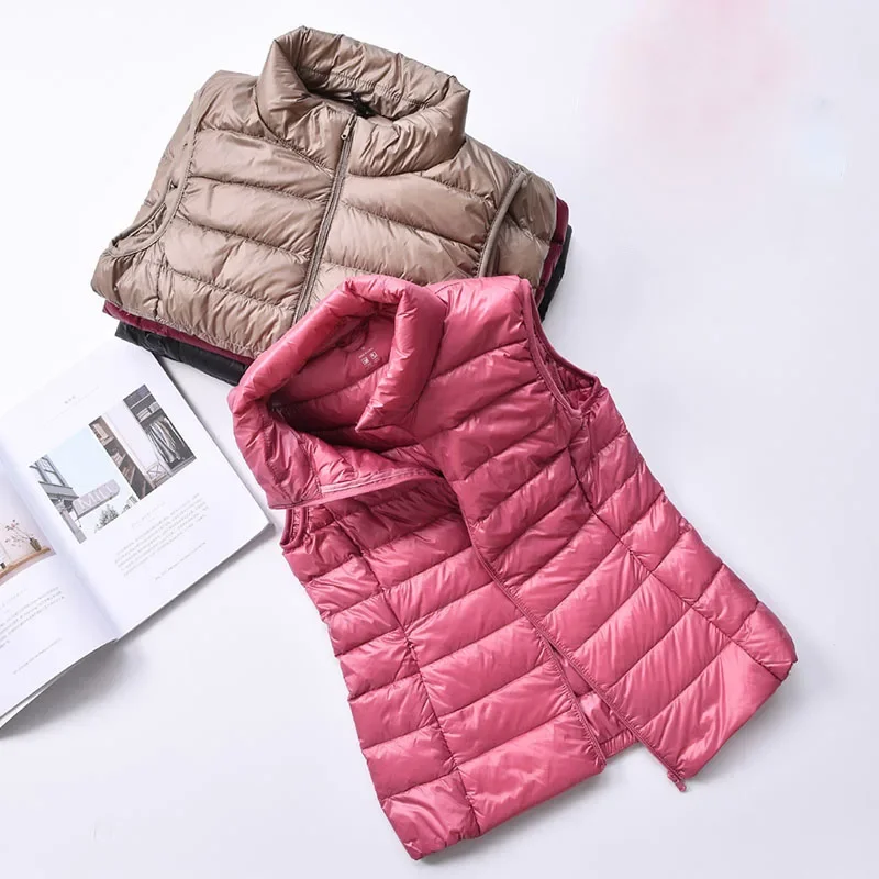 Women Vest Mandarin Collar Sleeveless Short Coat Women Jacket Waistcoat Female Chalecos Para Mujer Autumn Winter Colete Feminino