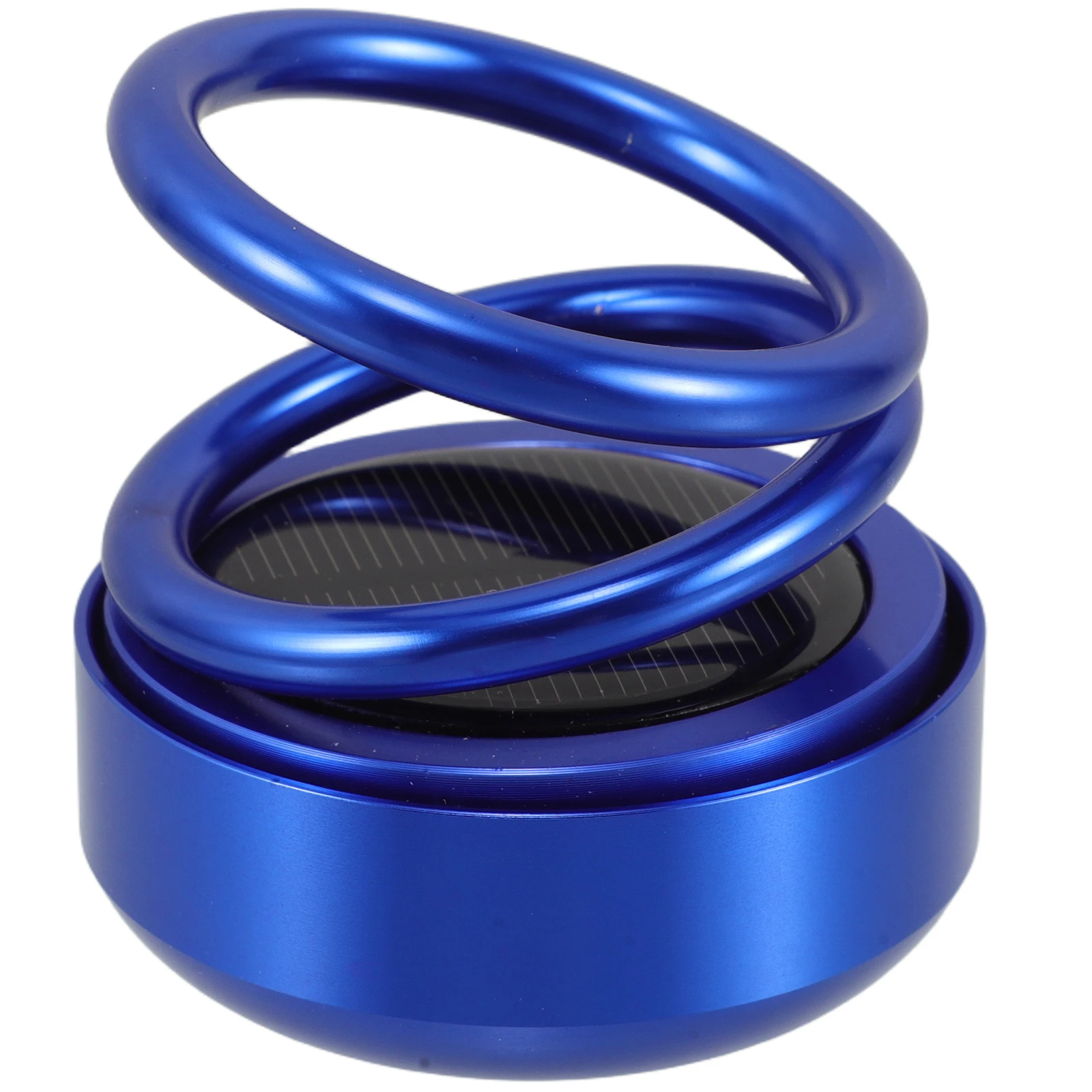 

Car Perfume naments Solar Powered Rotating Double Ring Suspended Aromatherapy Air Freshener Car Accessory Aluminum Alloy