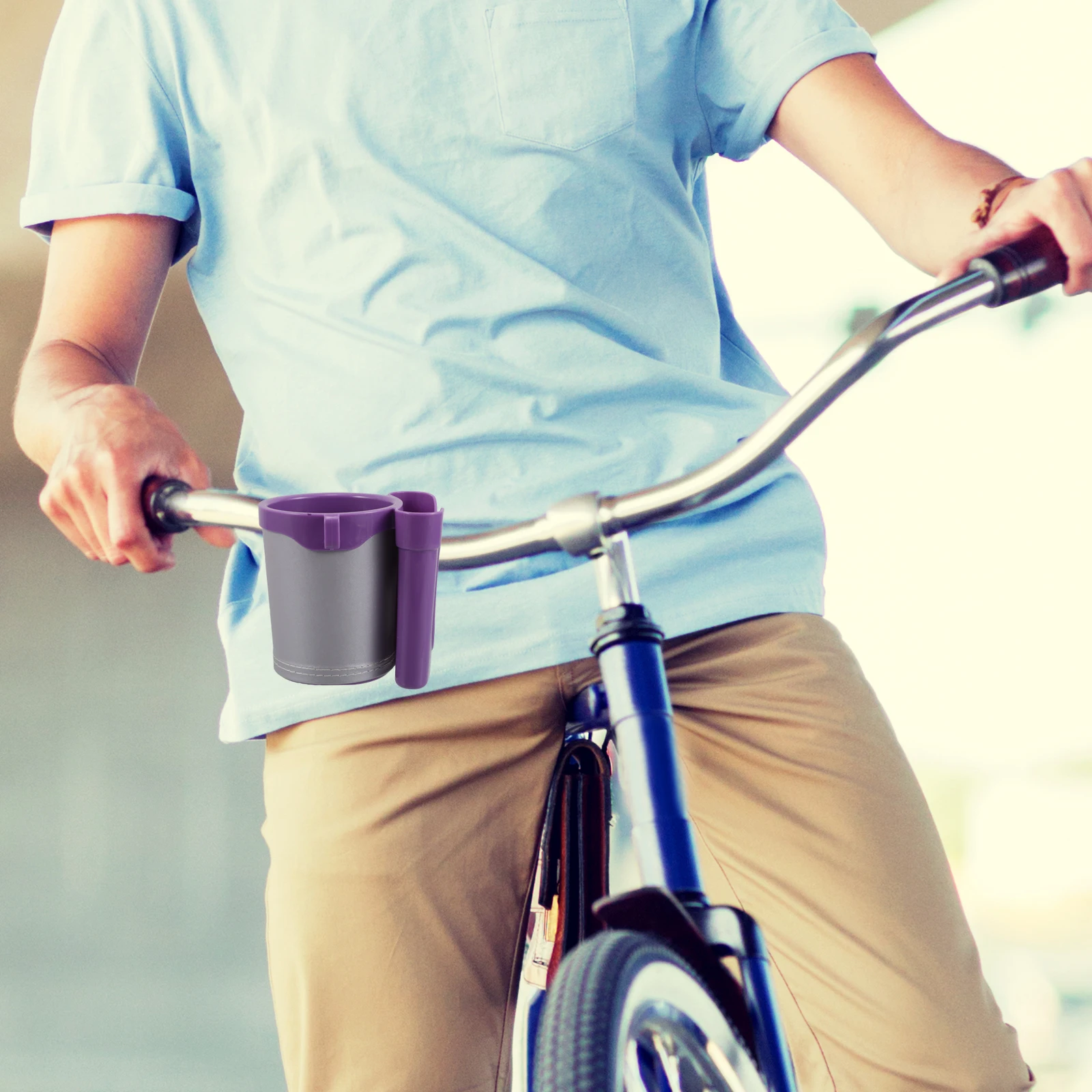حامل أكواب الدراجة، حامل هاتف متعدد الوظائف، قفص زجاجات المياه، ملحقات ركوب الدراجات في الهواء الطلق، ثابت وسهل التركيب