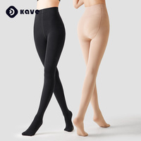 Kave 100D Semi Opaque Tights Stockings Women Autumn Winter Black Hight Waist Elastic Pantyhose 2024 Basic Footed Pantyhose