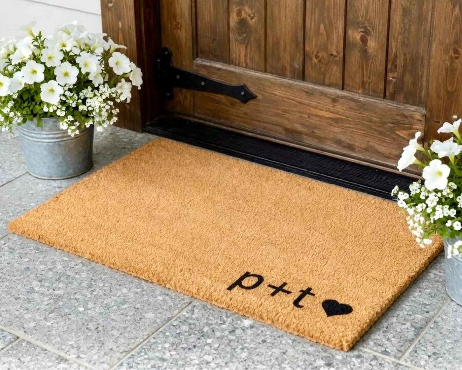 Welcome Doormat Custom Couple Name Family Name Coir Mats Design Your Own WelcomeDoormat for Wedding Housewaring Presents