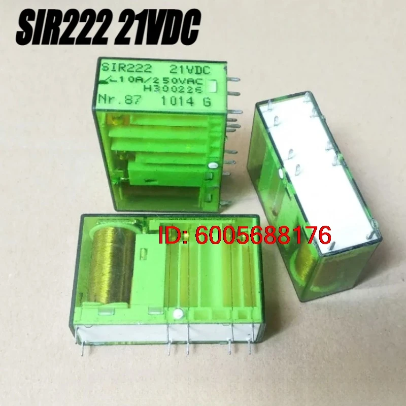 （Brand New）5pcs/lot  SIR222 21VDC 21V 10pins safety relay