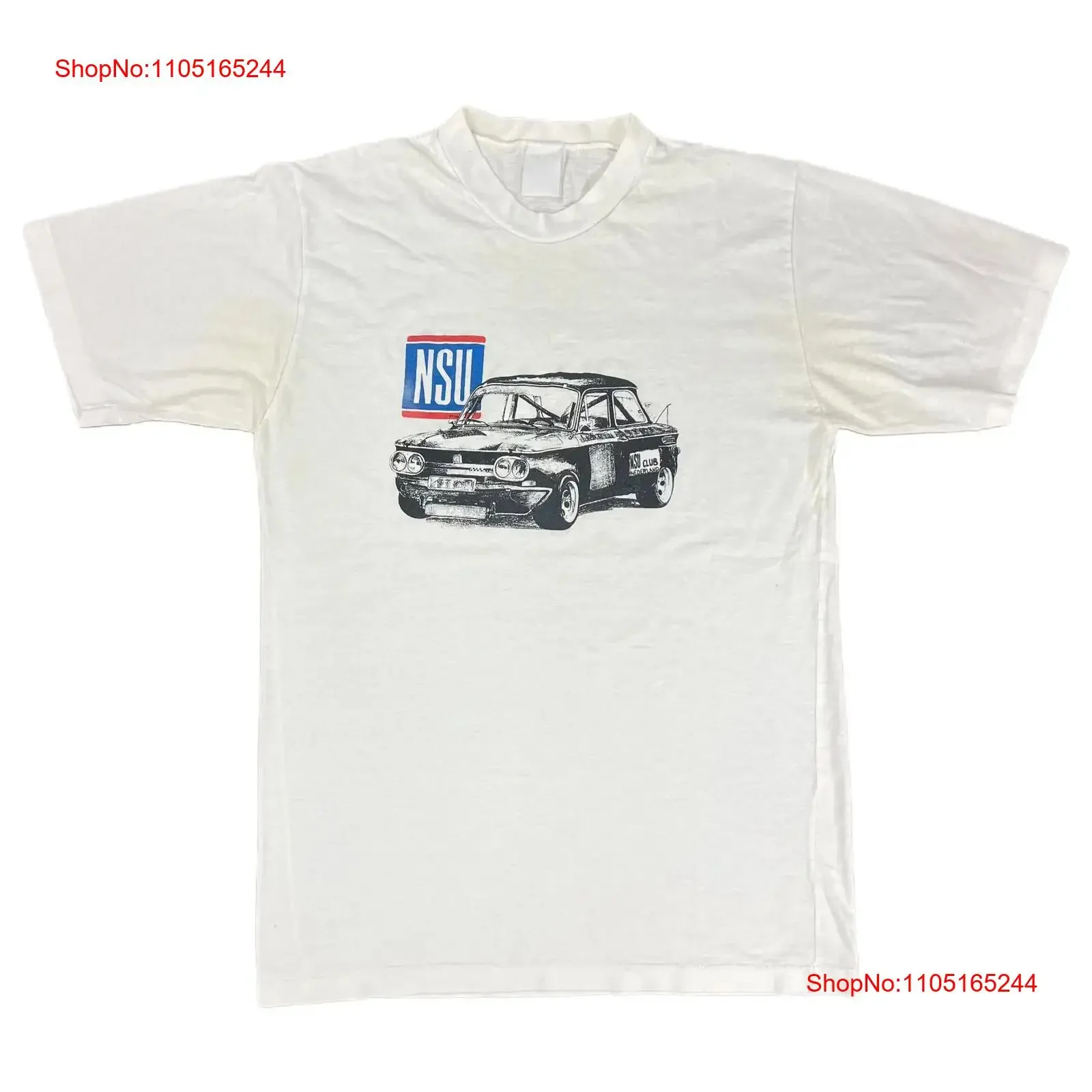 Vintage NSU Club Nederlands T-Shirt Vintage Washed Unisex Bequeme, stilvolle, atmungsaktive Designerkleidung, gestreckt, lässig
