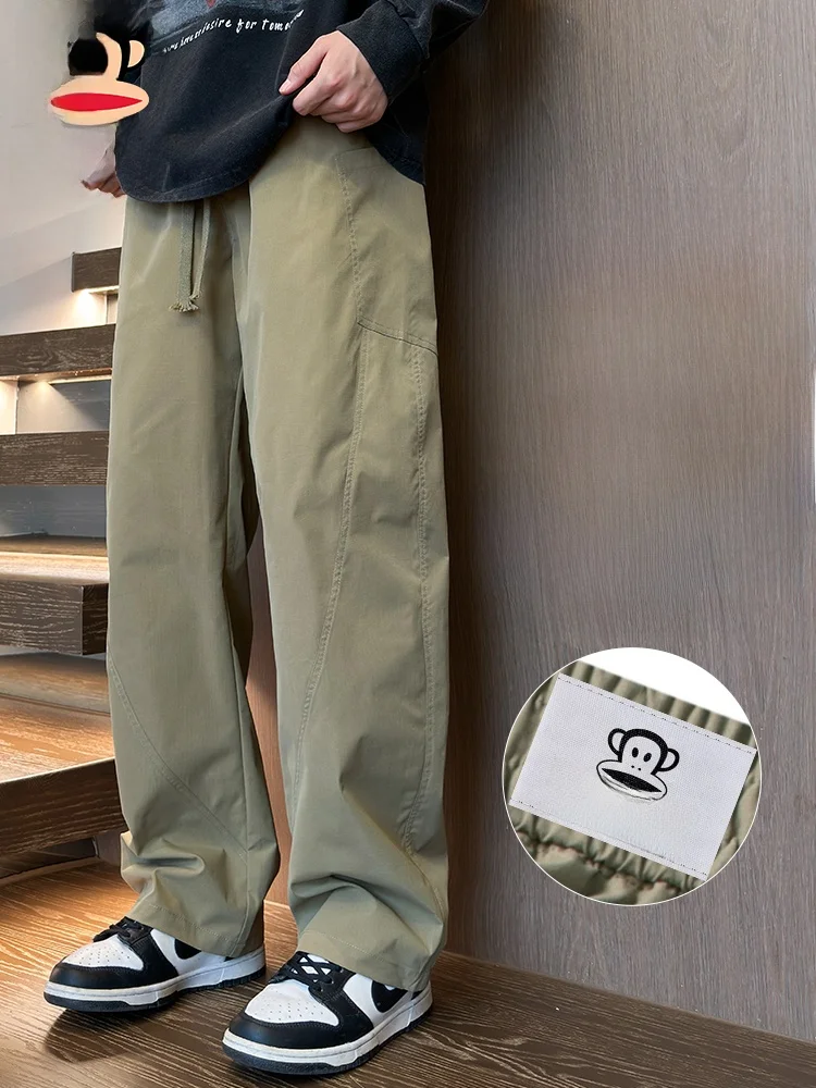 

Мужские повседневные брюки Paul Frank American Style, свободные, прямого кроя, весна-осень, новые, винтажные, длинные брюки-чинос