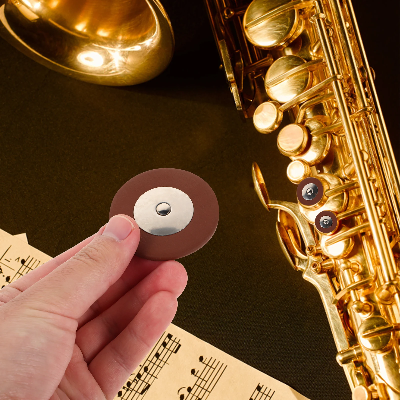 

25 Pcs Saxophone Cushion Replacement Pads Clarinet Mouth Cover Alto Saver Patches Mouthpiece Repair