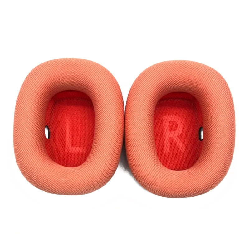 1 par almohadillas para auriculares almohadillas tela malla elástica, almohadillas para los oídos, funda