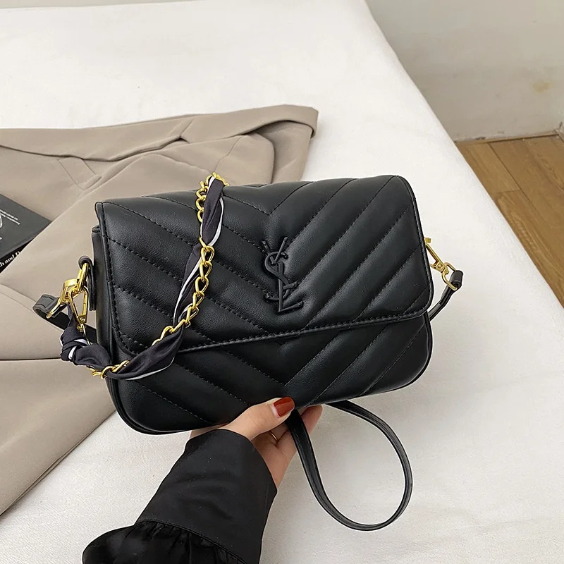 

Designer Inspired Shoulder Bag for Women 2025 Chain Strap Crossbody Purse Multi-way Carry Fashion Aesthetic Luxury Daypack​