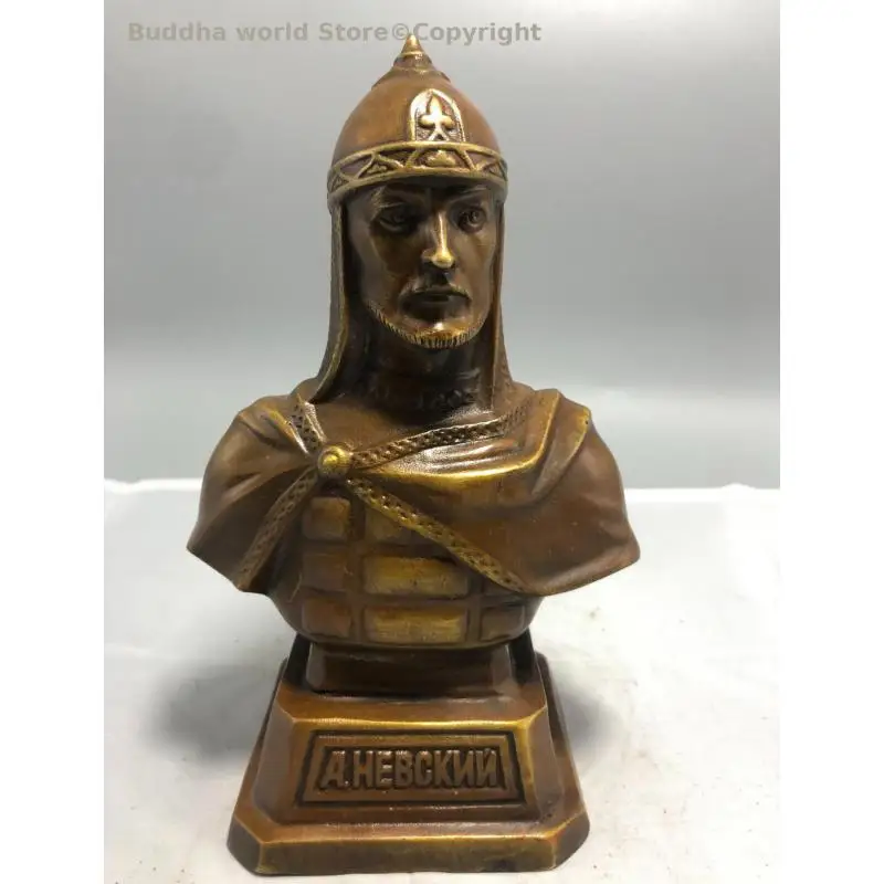 Colección Rusia El mejor héroe nacional ruso Alejandro Nevsky Estatua de escultura de bronce Neva San Ortodoxo