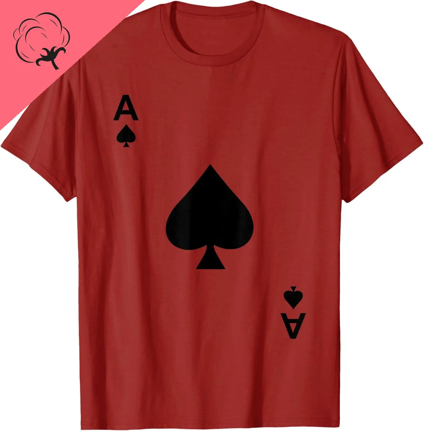 Ace of Spades Tshirt Blackjack Cards Poker 21 Teeshirt Custom Printed Graphic Print on Demand Funny Shirt Camiseta