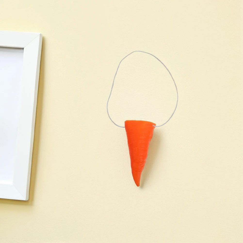 5 個の偽ニンジン鼻小道具雪だるまの仮装クリスマス冬祭りの装飾 DIY クラフトパーティー雰囲気エンハンサー