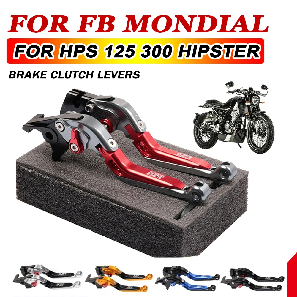 

Brake Lever Handle For FB Mondial HPS 125 HPS 300 Hipster HPS125 HPS300 Moto Accessories Folding Extendable Brake Clutch Levers