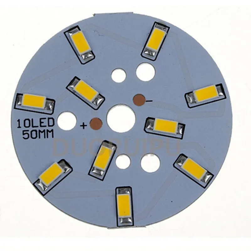 Imagem -02 - Lâmpada Led Cob Chip Module Painel de Lâmpada Placa Branco Quente Branco Lâmpadas 500600lm Projectores 5w Smd5730 10 Pcs