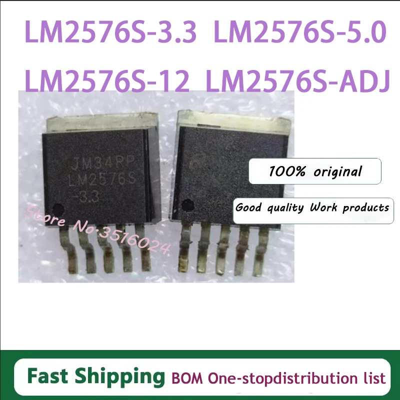 10PCS LM2576T-5.0 TO220 LM2576-5V TO-220 LM2576T-3.3 LM2576T-12 LM2576T-ADJ TO220-5 LM2576S-5.0 LM2576S-3.3 LM2576S-12V